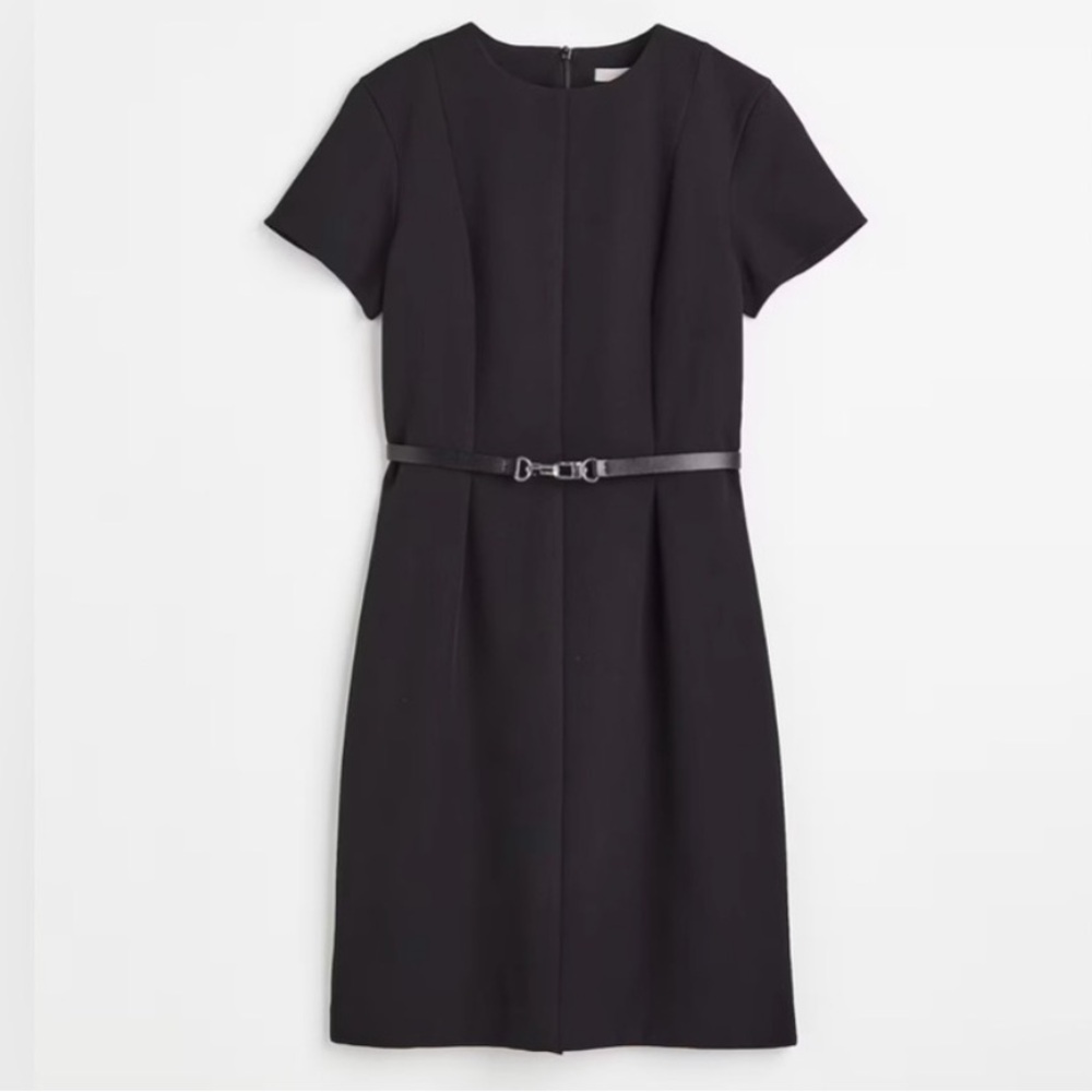 H&M Tailored-look Belted Dress
